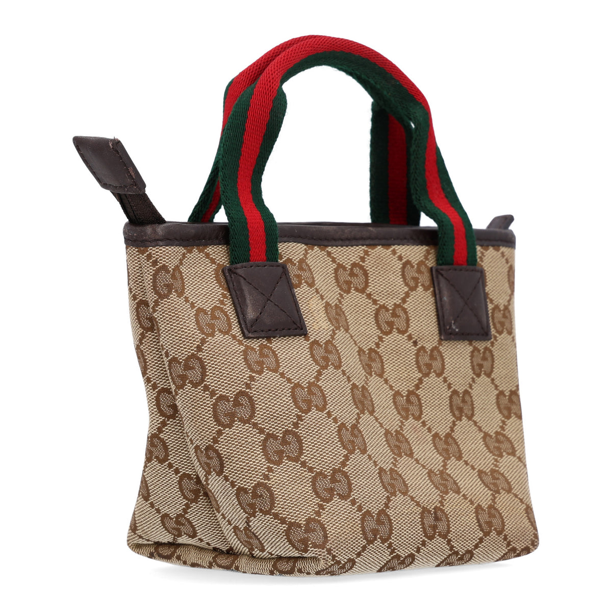 Gucci Children's Monogram GG Web Mini Tote Dark Brown 2 of 11
