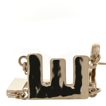Chanel Metal Enamel Cha-Nel Logo Drop Earrings Black White 5 of 6