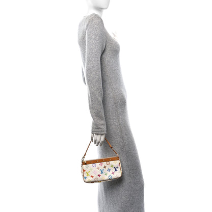 Louis Vuitton Monogram Multicolor Pochette Accessories White 2 of 17