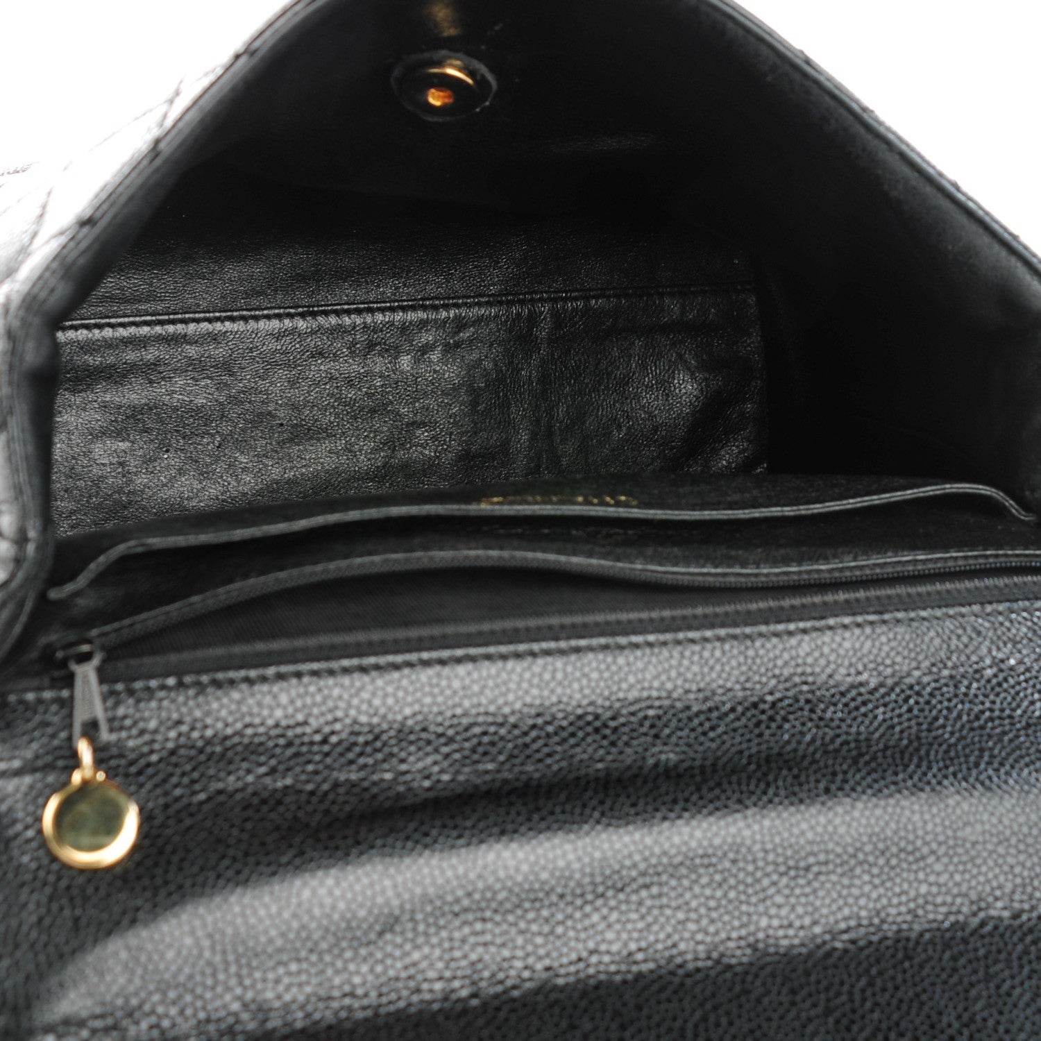 Chanel Caviar Quilted Jumbo Kelly Flap Black 6 of 9