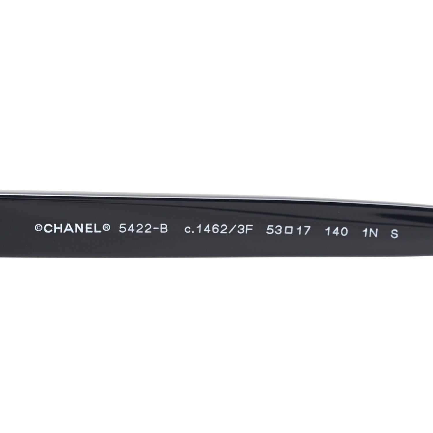 Chanel Acetate Strass Square Sunglasses 5422-B Black 6 of 8