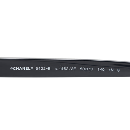 Chanel Acetate Strass Square Sunglasses 5422-B Black 6 of 8
