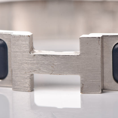 Hermes Matte Enamel Narrow Clic Clac HH Bracelet GM Bleu Nuit 7 of 7