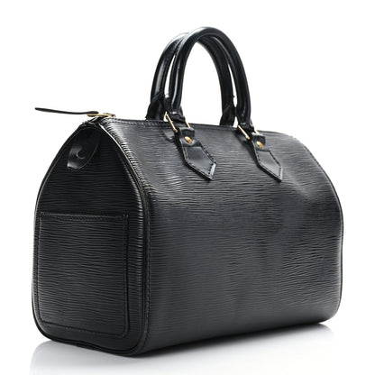 Louis Vuitton Epi Speedy 25 Black 3 of 11