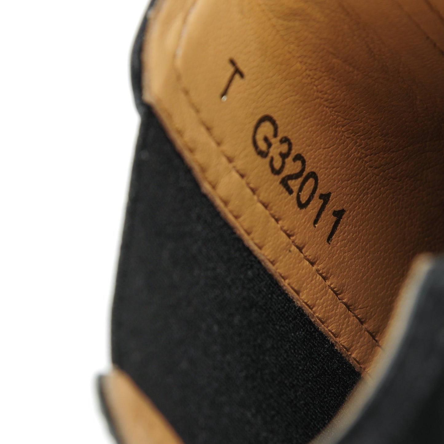 Calfskin Elastic Short Boots 38.5 Black