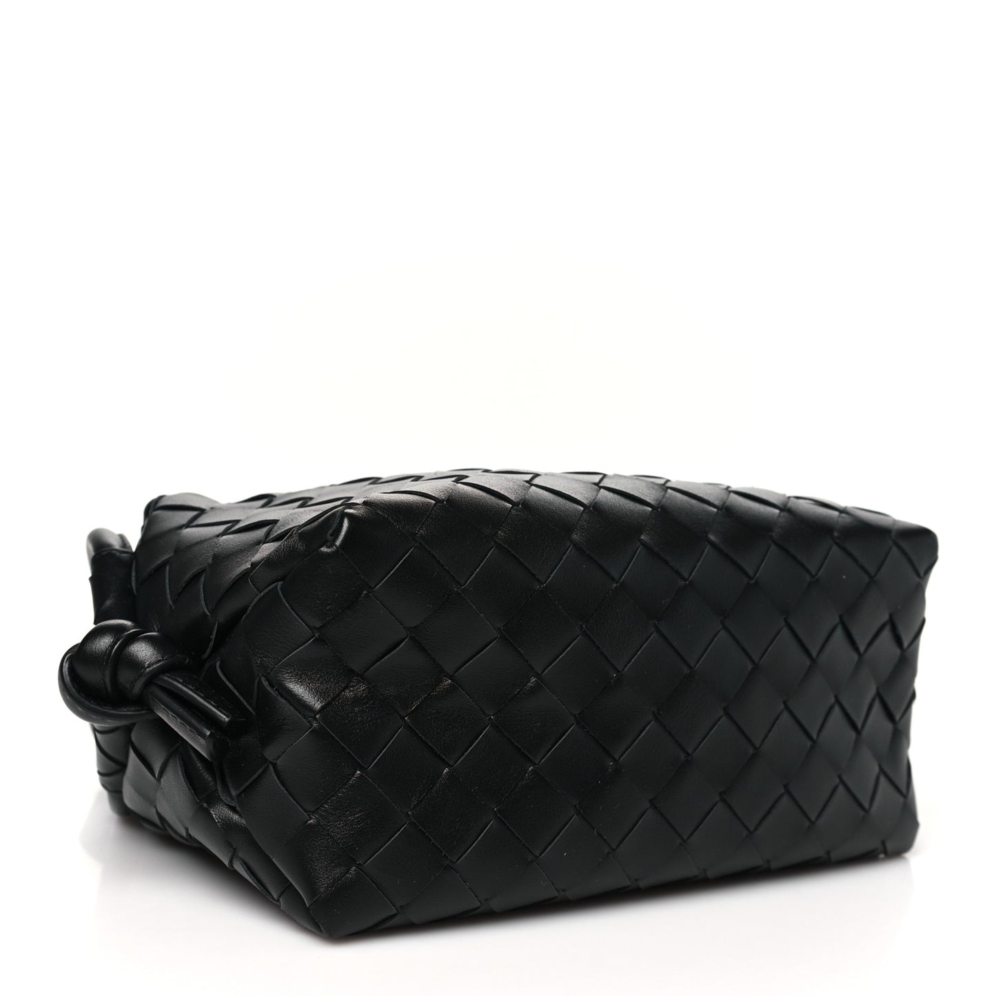 Nappa Intrecciato Loop Top Handle Camera Bag Black