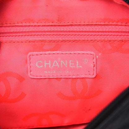 Chanel Calfskin Quilted Cambon Pochette Black White 5 of 13