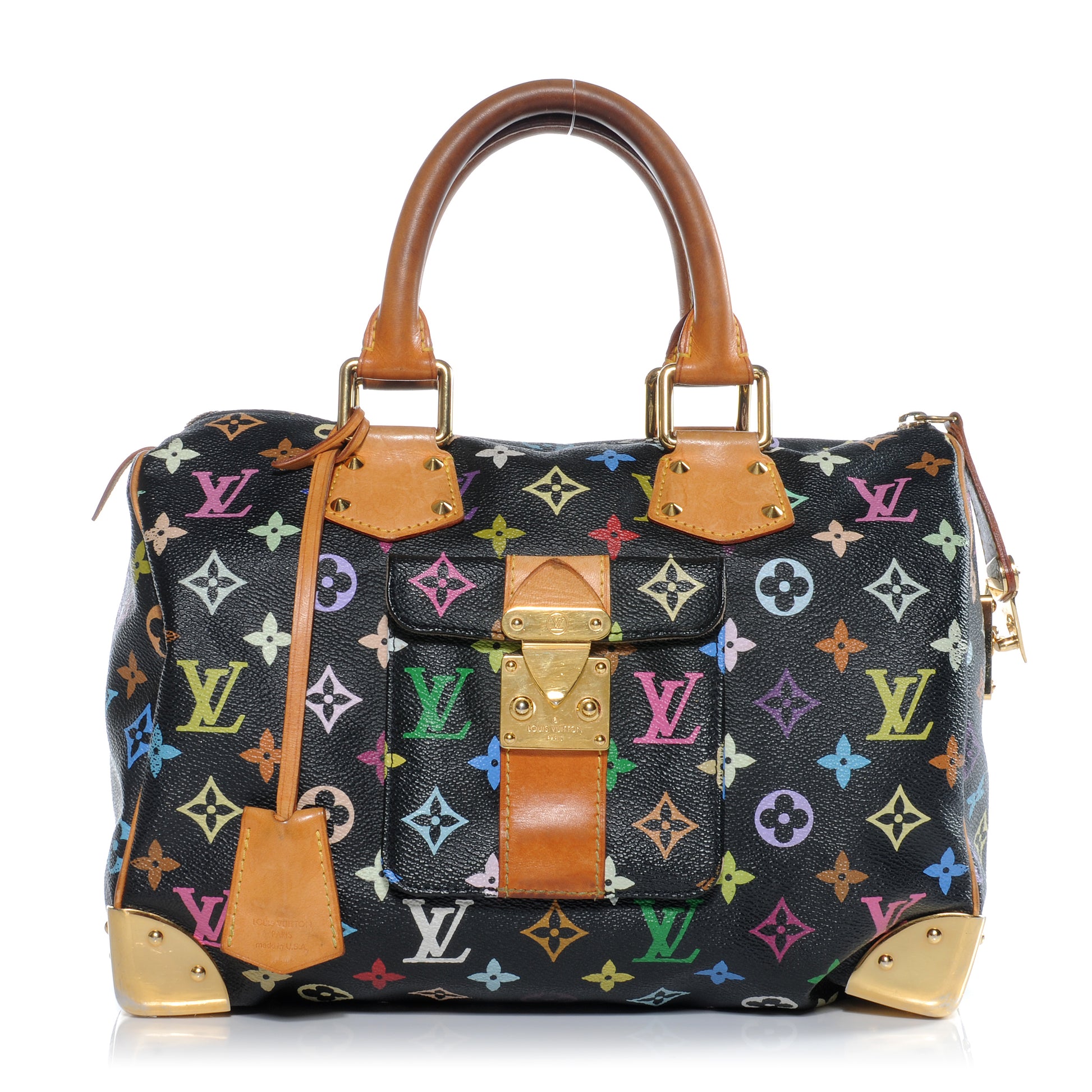Louis Vuitton Monogram Multicolor Speedy 30 Black 1 of 7