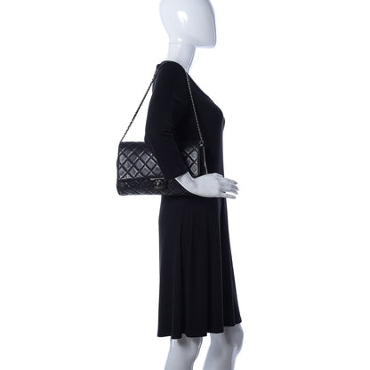 Chanel Lambskin Quilted Clutch With Chain Flap Black 2 of 9