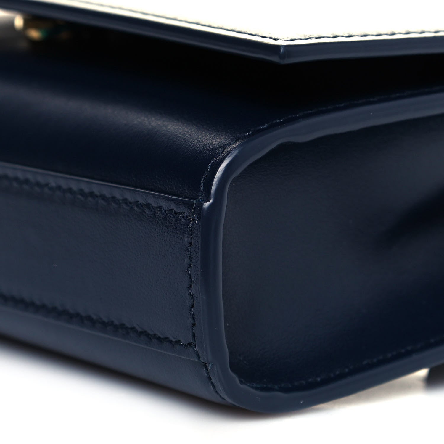 Saint Laurent Smooth Calfskin Monogram Kate Belt Bag Deep Marine 8 of 8