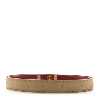 Chanel Suede CC Skinny Belt Dark Beige 2 of 4