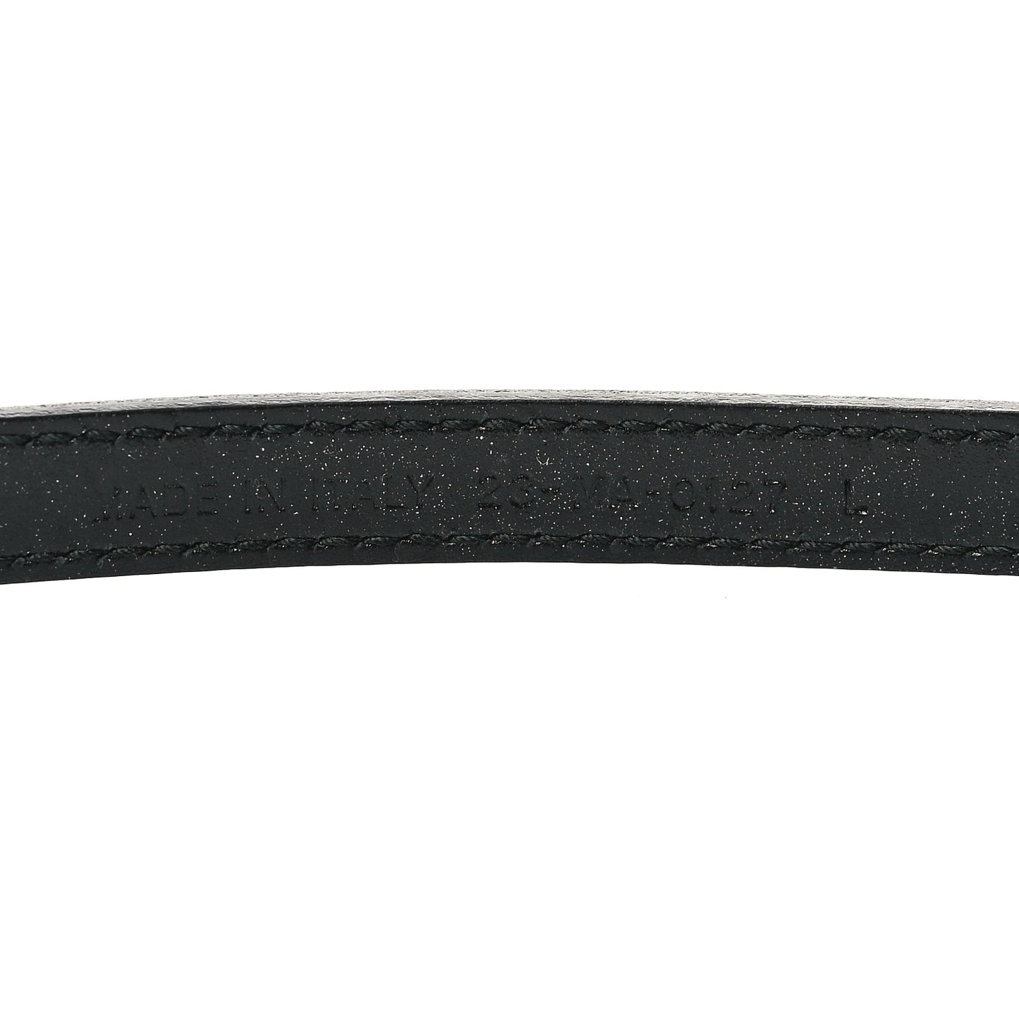 Calfskin D-Bee Slim Belt L Black