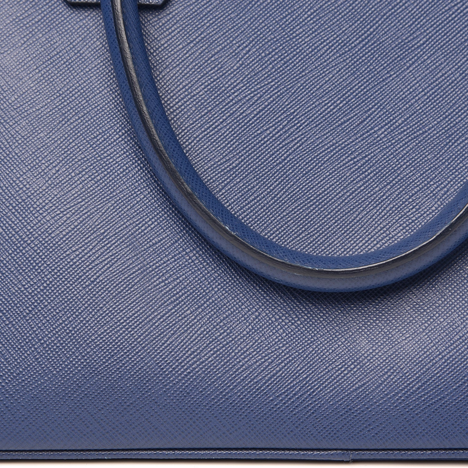Prada Saffiano Lux Medium Promenade Tote Bluette 13 of 15
