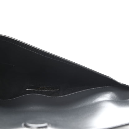 Saint Laurent Smooth Shiny Calfskin Uptown Pouch Storm 5 of 8