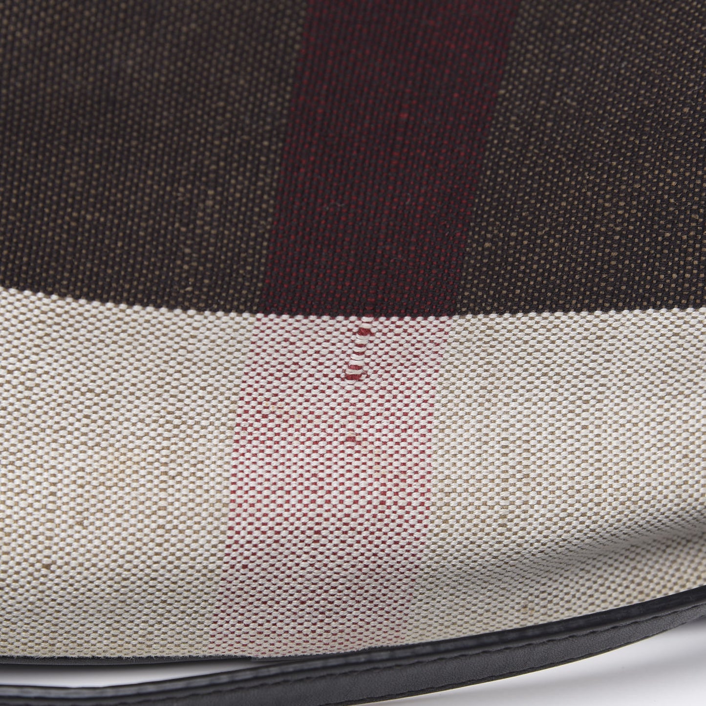 Canvas Mega Check Medium Susanna Hobo Black