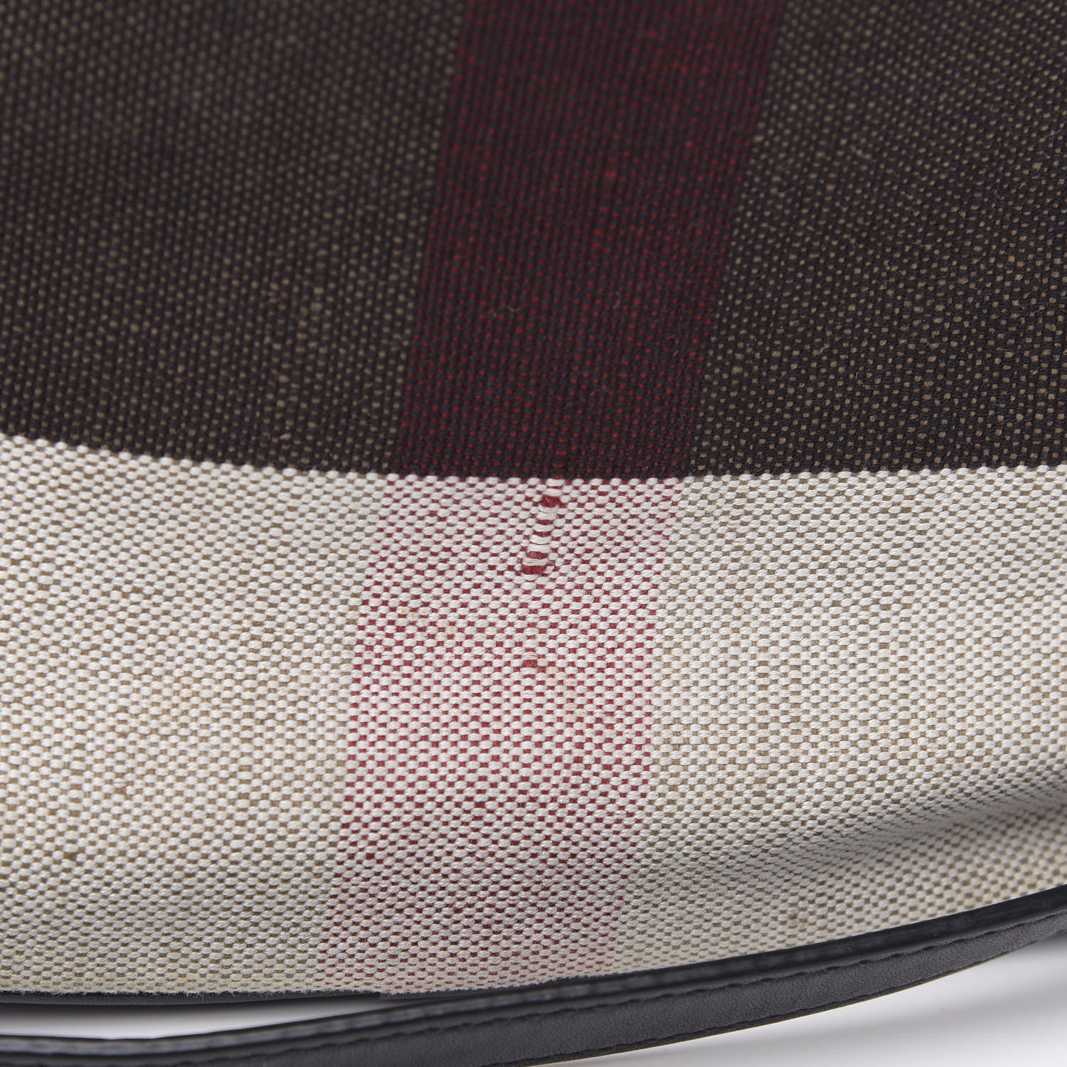 Burberry Canvas Mega Check Medium Susanna Hobo Black 12 of 12