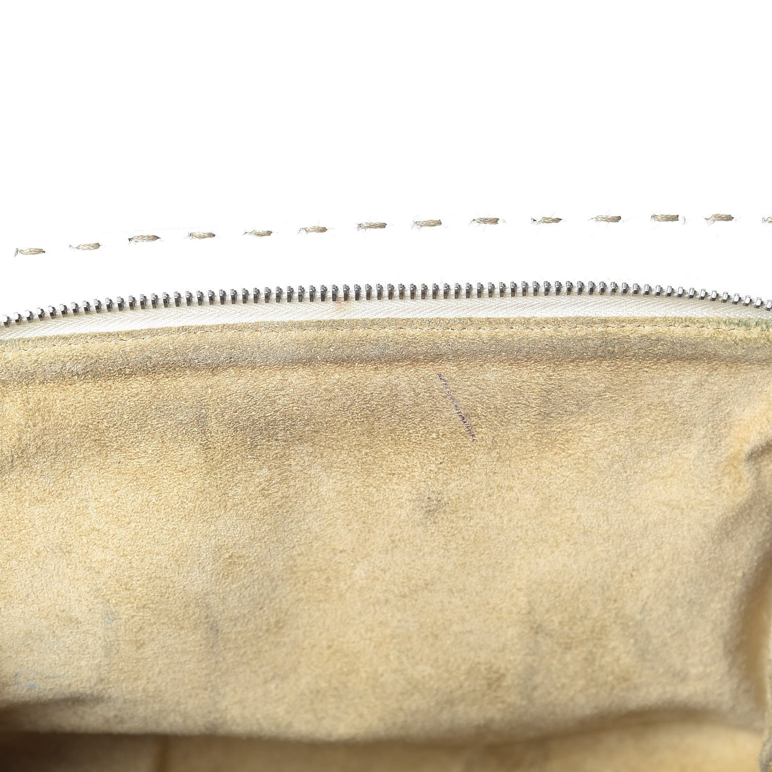 Fendi Calfskin Romano Selleria Adele 1328 Bag White 9 of 38