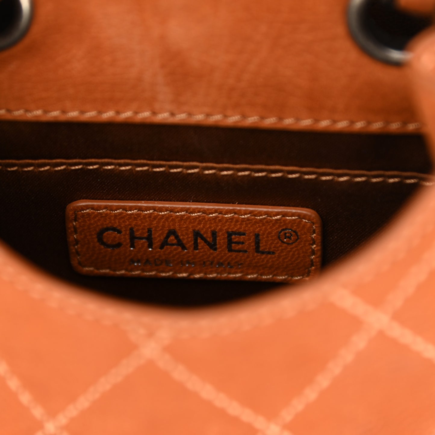 Suede Coco Twin Small Flap Marron