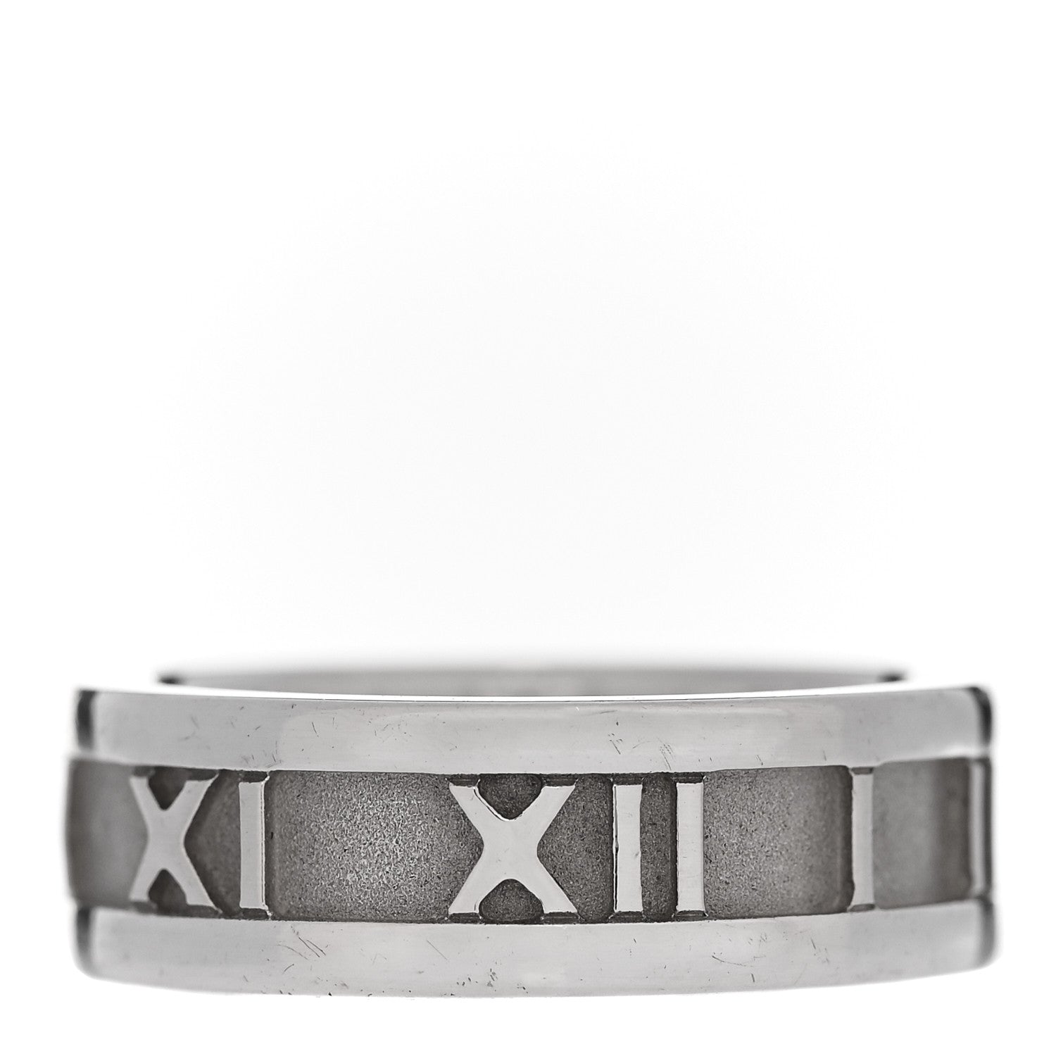 Tiffany Sterling Silver Atlas Ring 51 5.75 1 of 4