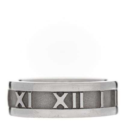 Tiffany Sterling Silver Atlas Ring 51 5.75 1 of 4