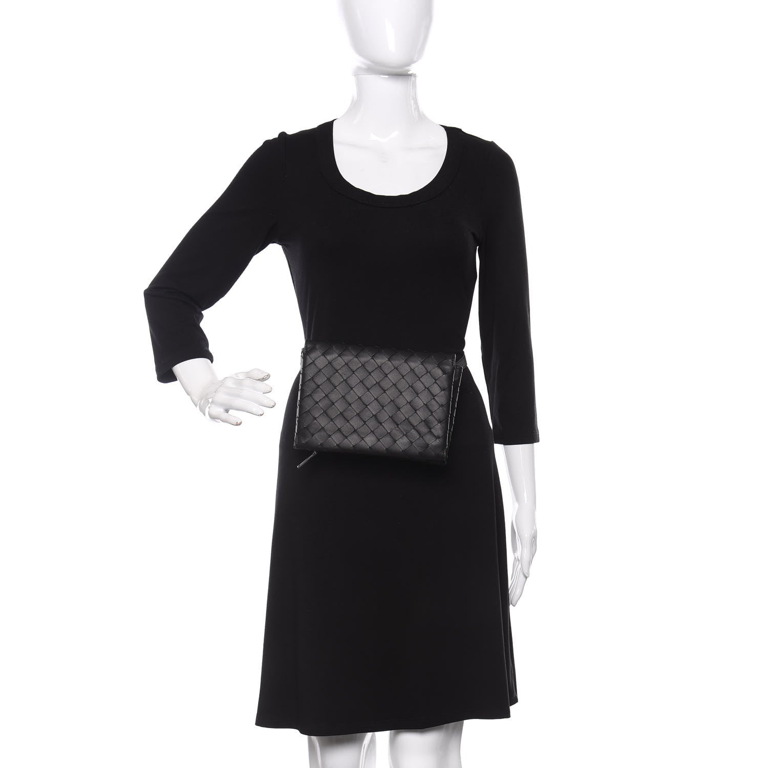 Bottega Veneta Nappa Intrecciato Belt Bag Black 2 of 9