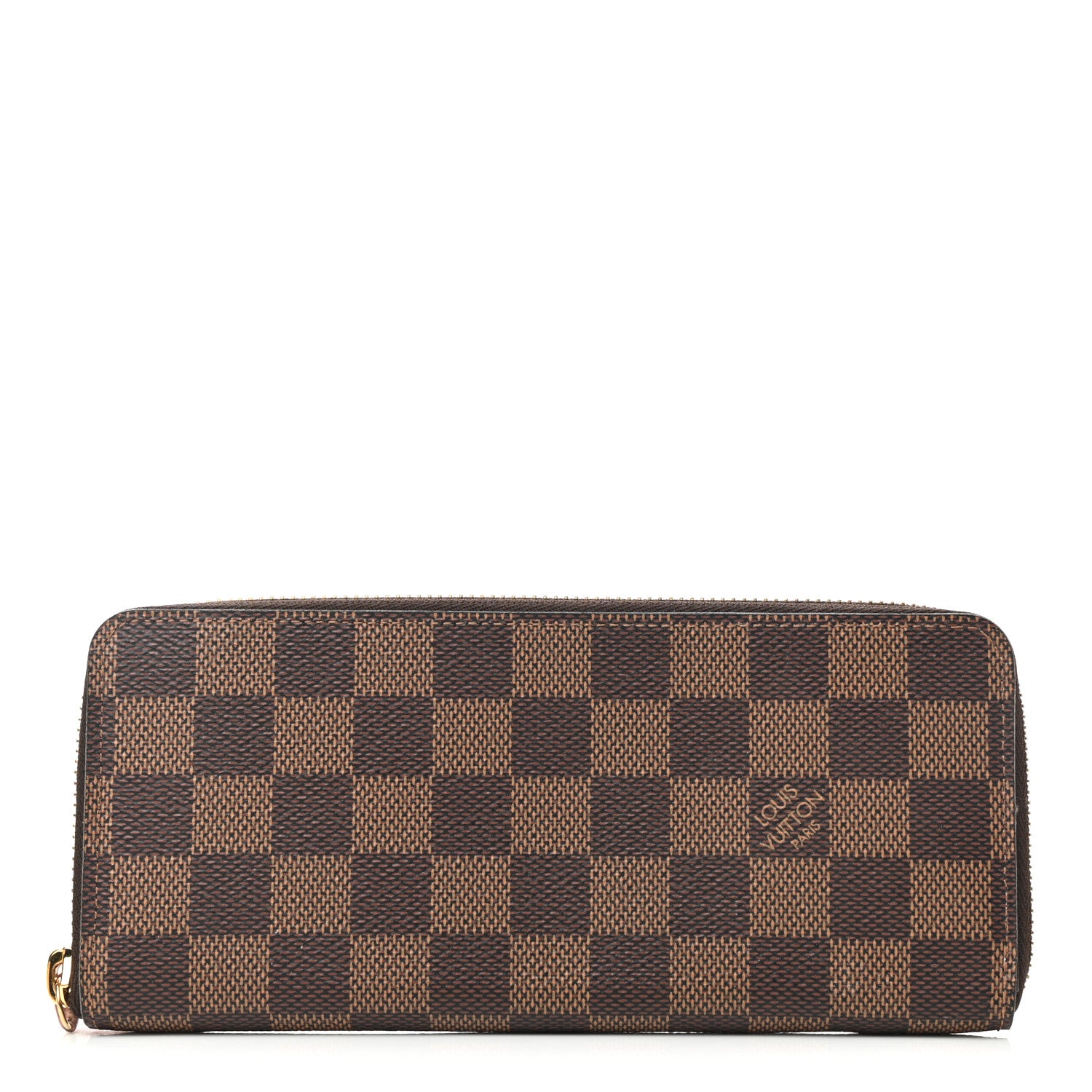 Louis Vuitton Damier Ebene Clemence Wallet Rose Ballerine 1 of 7