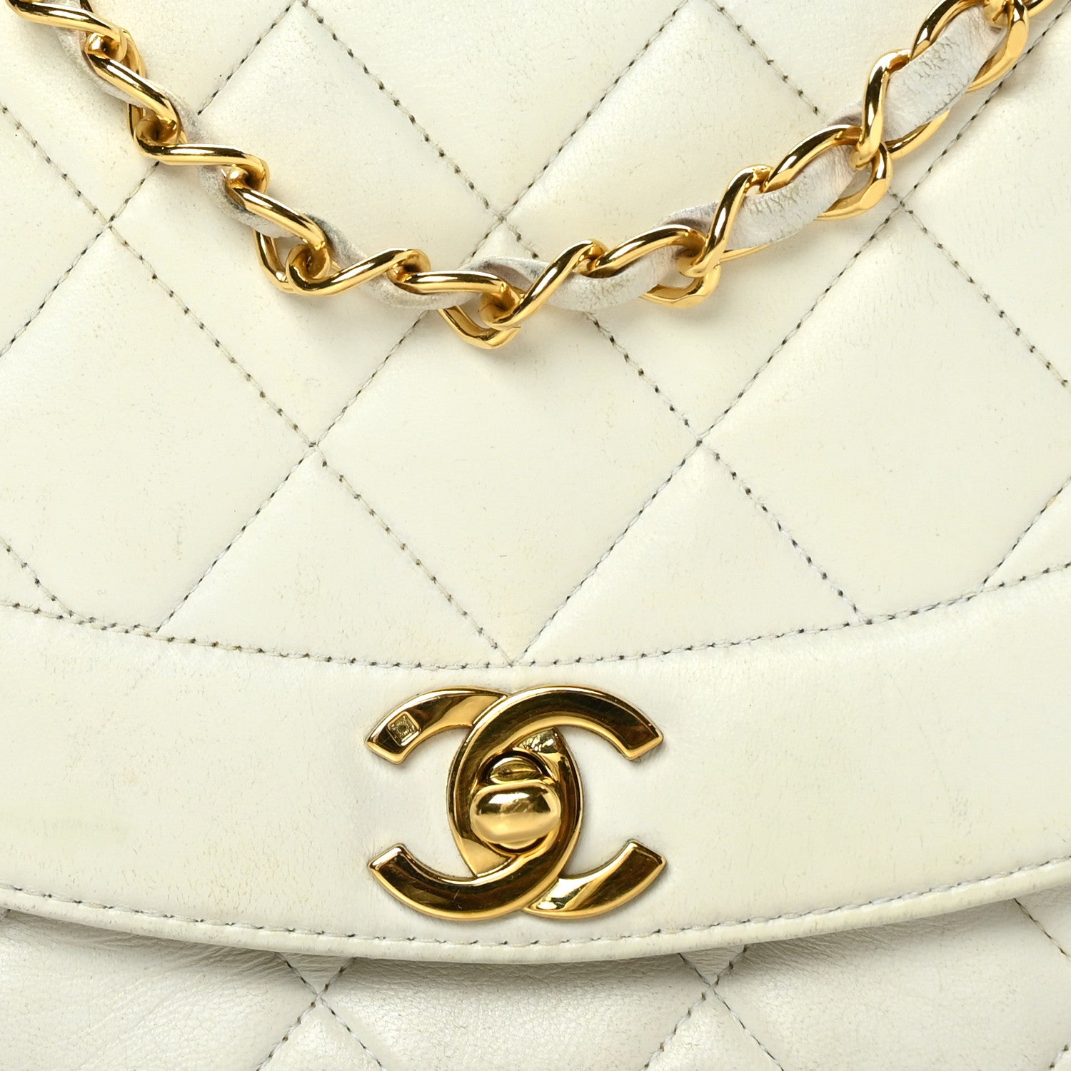 Chanel Lambskin Quilted Small Single Flap White 8 of 10
