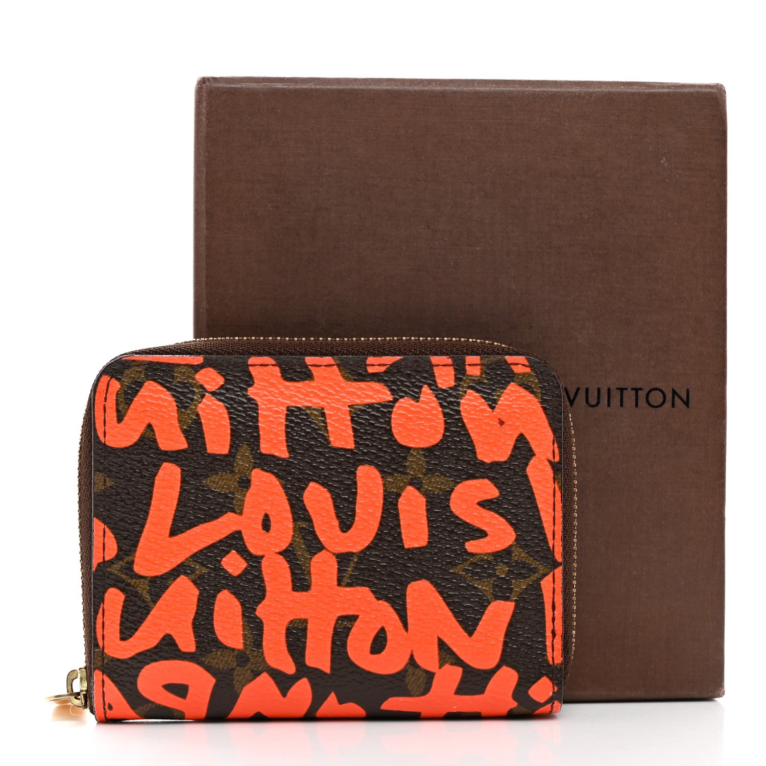 Louis Vuitton Monogram Graffiti Zippy Coin Purse Orange 9 of 9