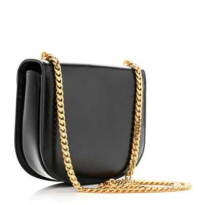 Celine Shiny Calfskin Besace Clea Chain Triomphe Black 2 of 11