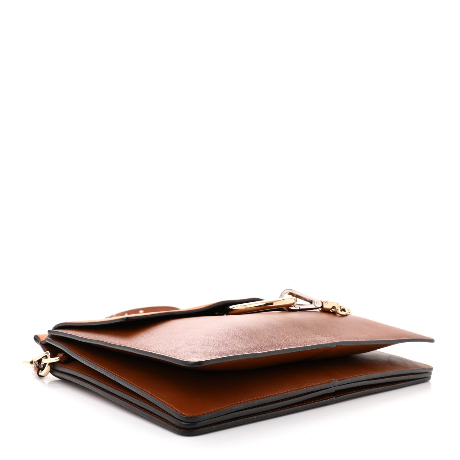 Chloe Suede Calfskin Medium Faye Shoulder Bag Tobacco 4 of 10