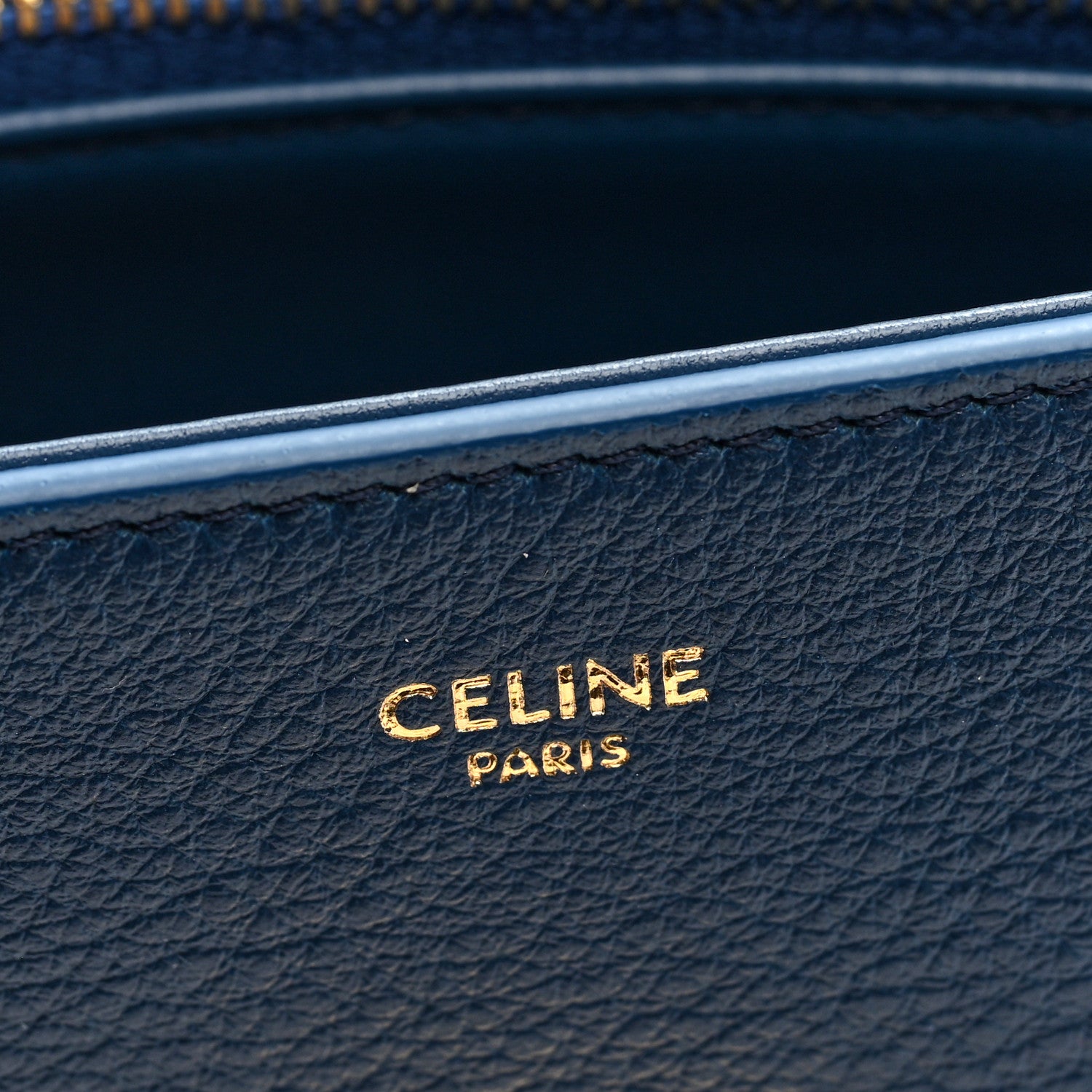 Celine Supple Grained Calfskin Teen Nino Teal Blue 6 of 9