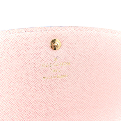 Louis Vuitton Monogram Bloom Flower Emilie Wallet Blue Jean 6 of 7