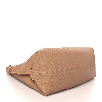 Salvatore Ferragamo Calfskin Fanisa Gancini Hobo Natural 3 of 5