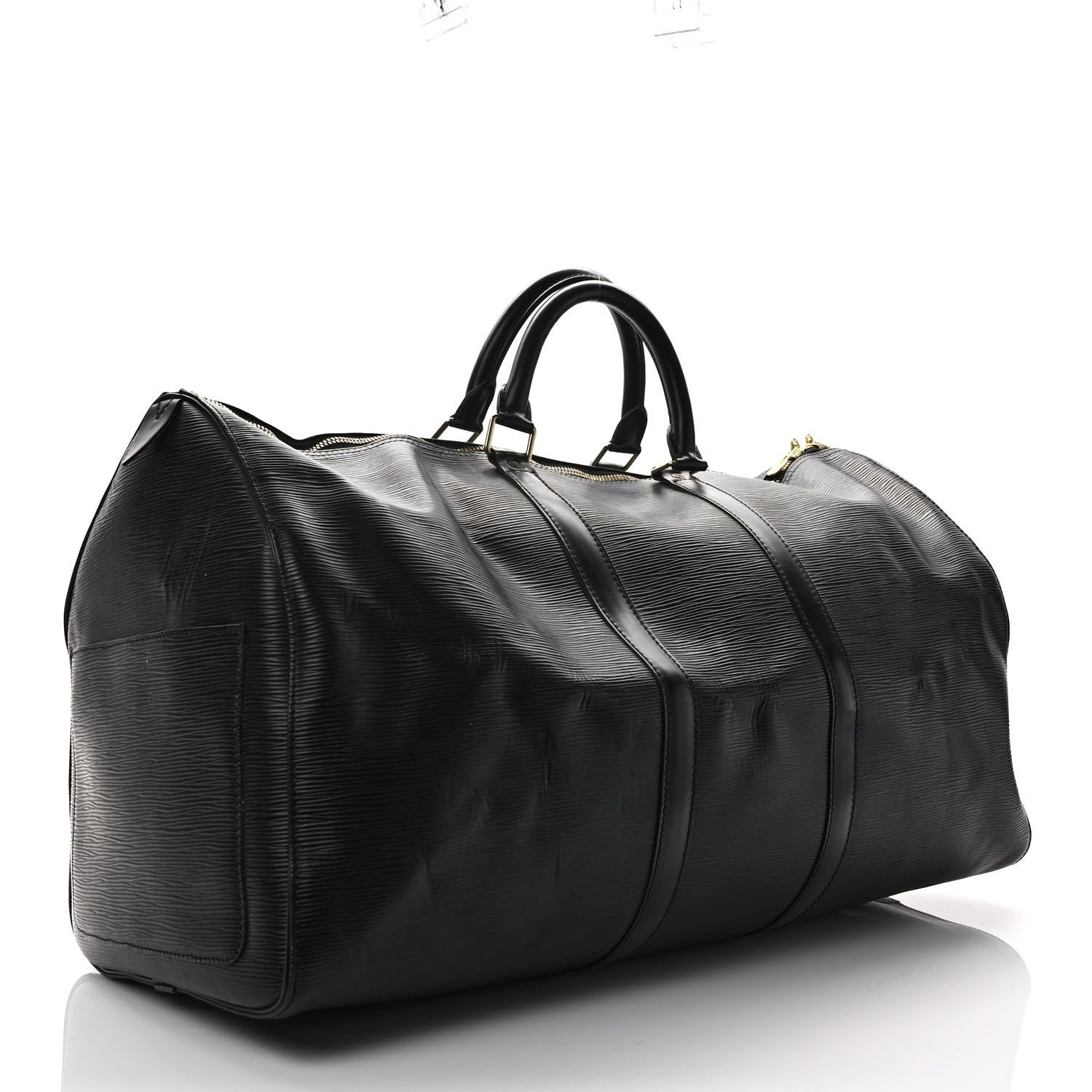 Louis Vuitton Epi Keepall 50 Black 3 of 8