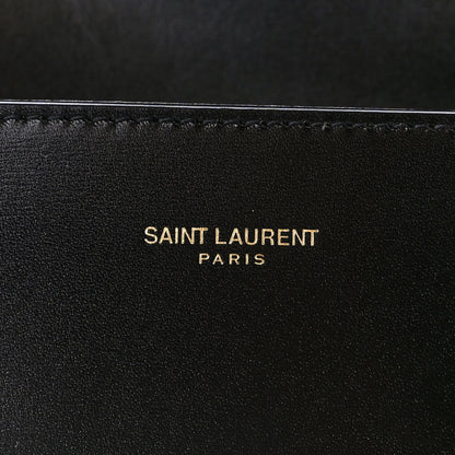 Saint Laurent Calfskin Mini Classic Monogram Cassandra Top Handle Black 7 of 11