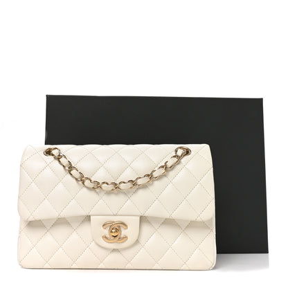 Chanel Caviar Quilted Small Double Flap White 10 of 10
