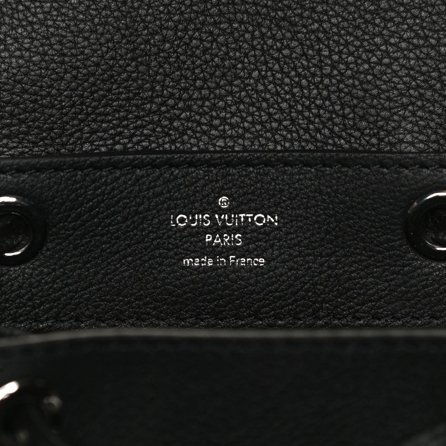 Calfskin Lockme Mini Backpack Black