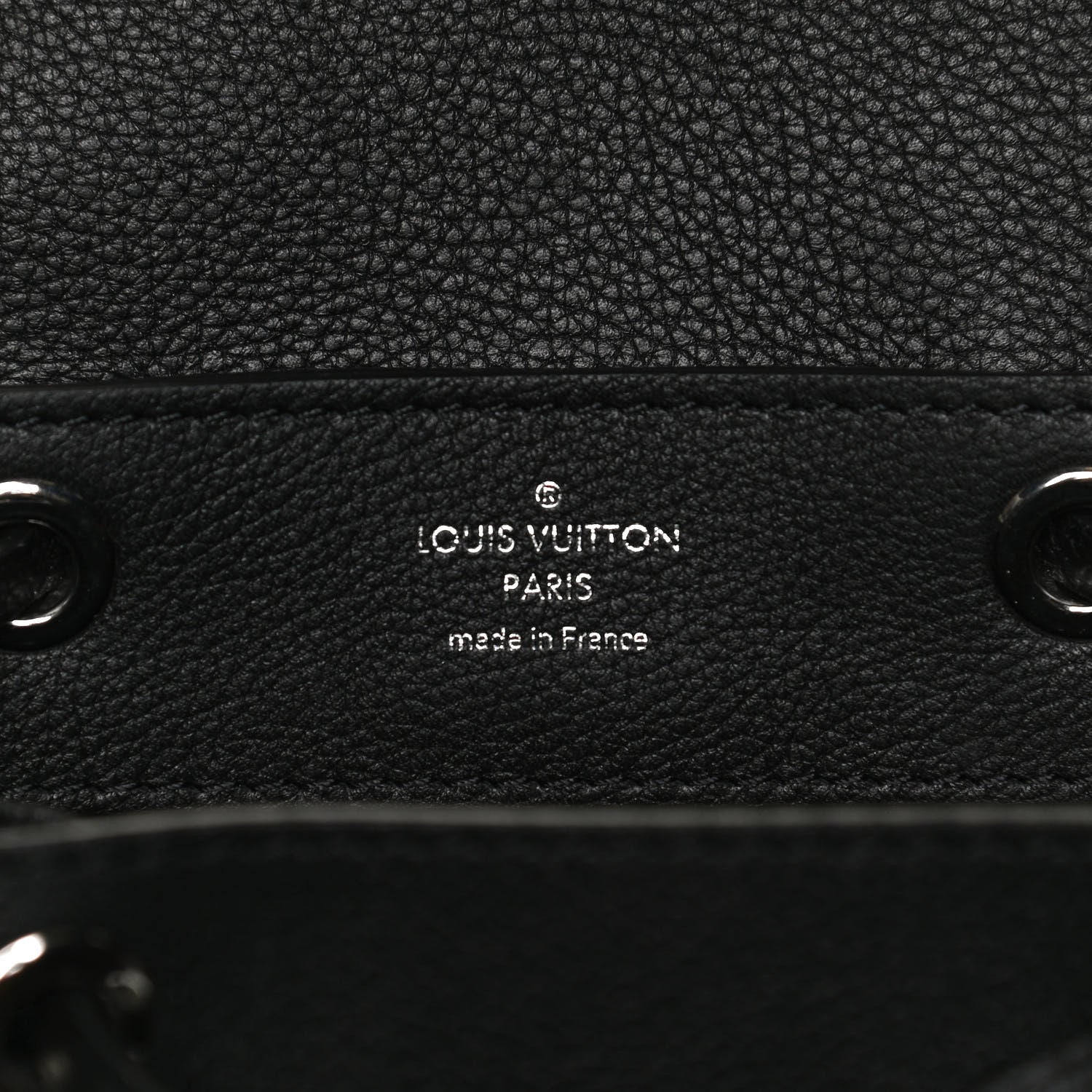 Louis Vuitton Calfskin Lockme Mini Backpack Black 6 of 14