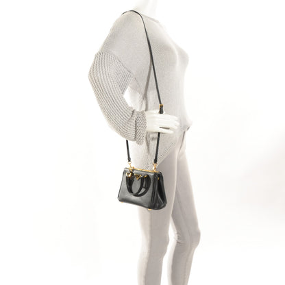 Prada Saffiano Lux Mini Galleria Double Zip Tote Black 4 of 11