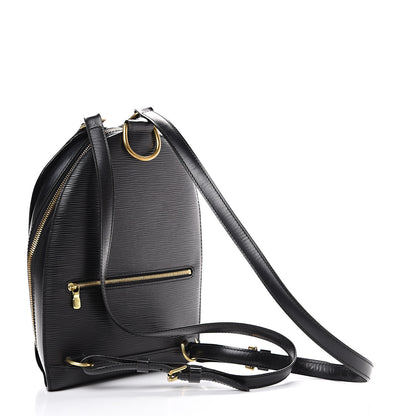 Louis Vuitton Epi Mabillon Backpack Black 2 of 14