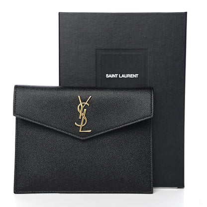 Saint Laurent Grain De Poudre Uptown Baby Pouch Black 7 of 7