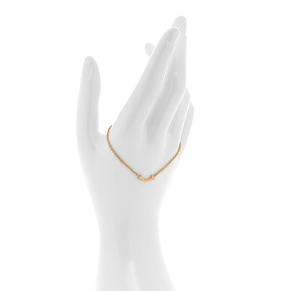 Tiffany 18K Rose Gold Mini T Smile Bracelet 2 of 4