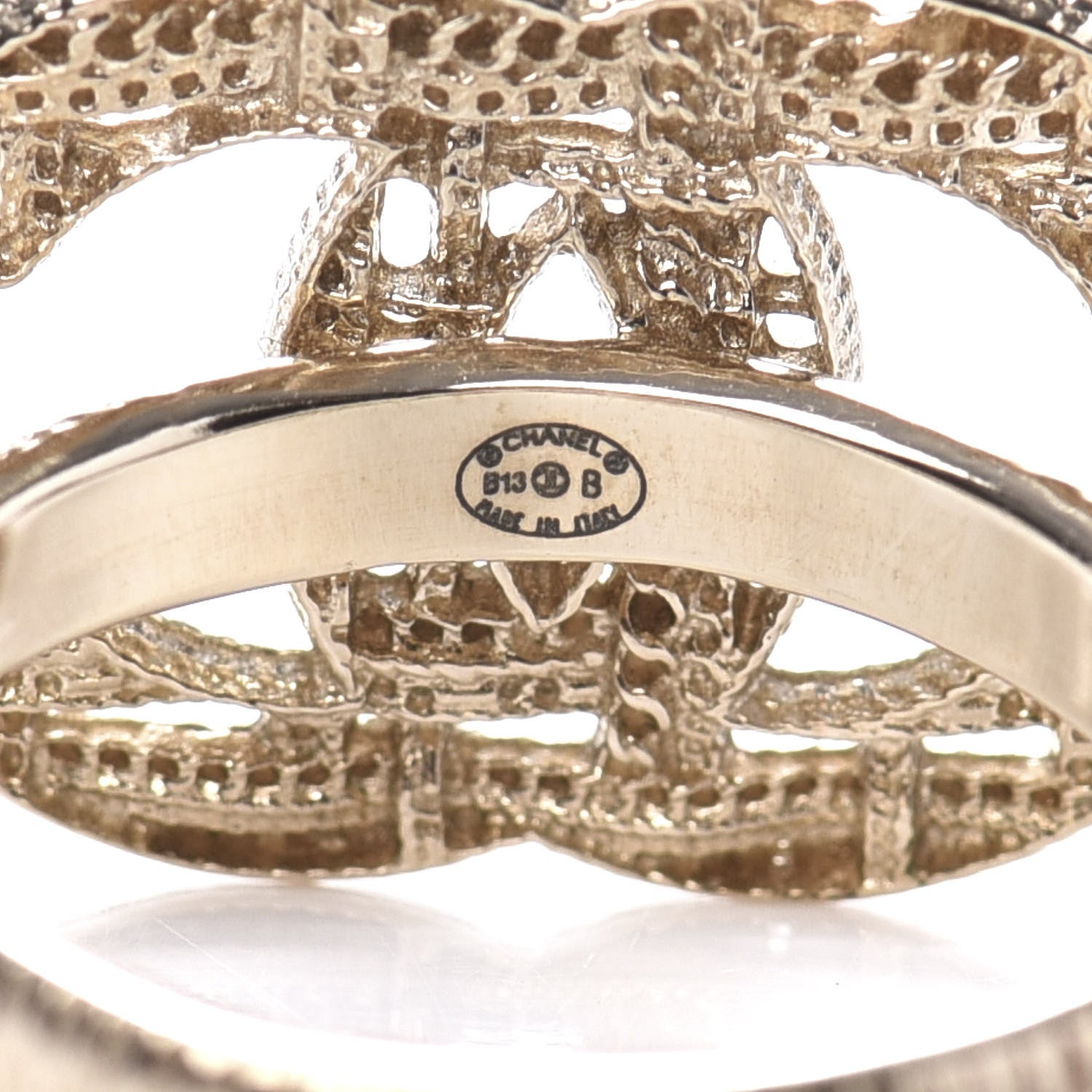 Chanel CC Logo Ring 6 Gold 4 of 4