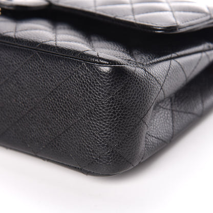 Chanel Caviar Quilted Medium Double Flap Black 7 of 15
