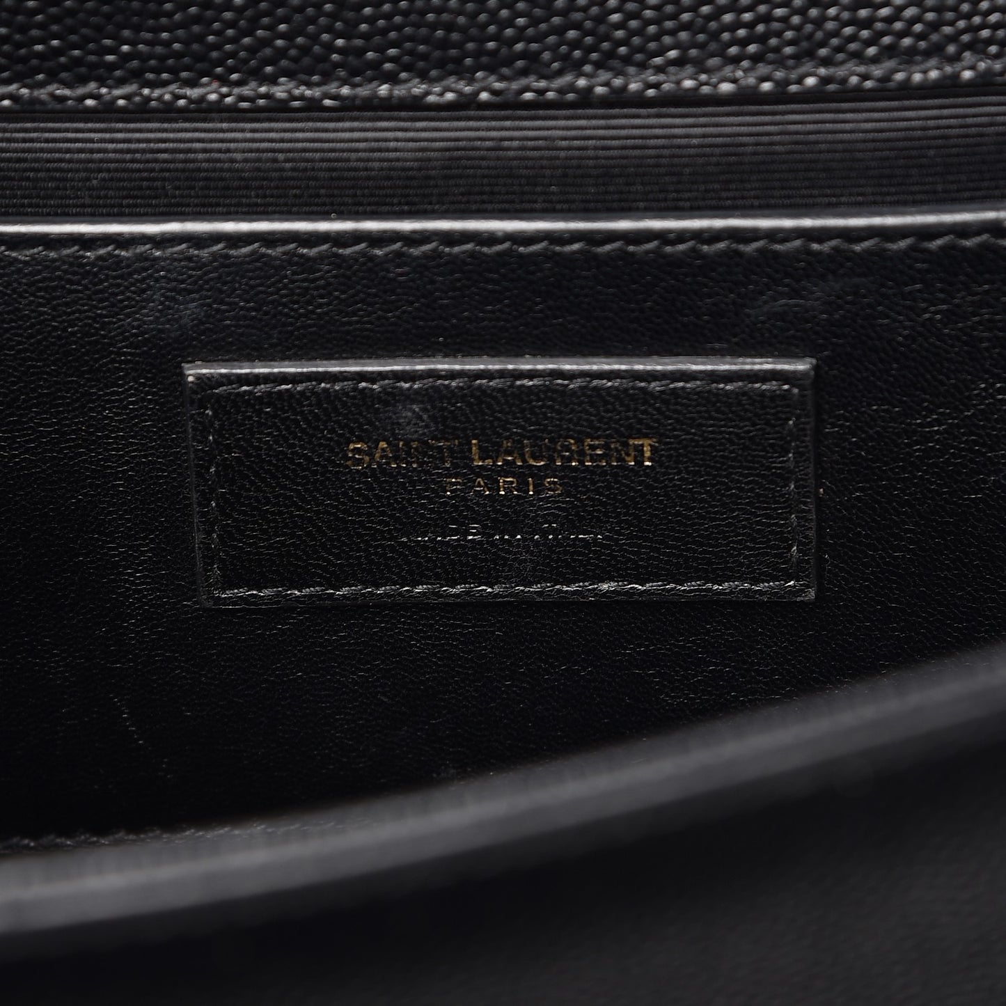 Grain De Poudre Medium Classic Monogram Kate Satchel Black