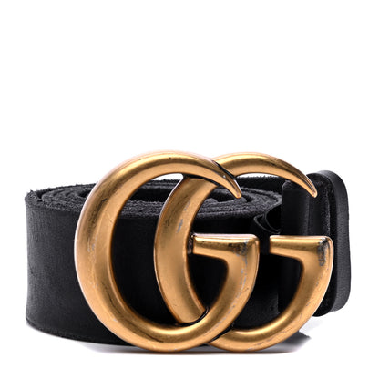 Gucci Faded Calfskin Double G 40mm Belt 90 36 Black 1 of 5