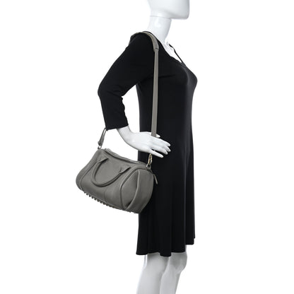 Alexander Wang Pebbled Lambskin Rockie Gray Pale Gold Hardware 2 of 14