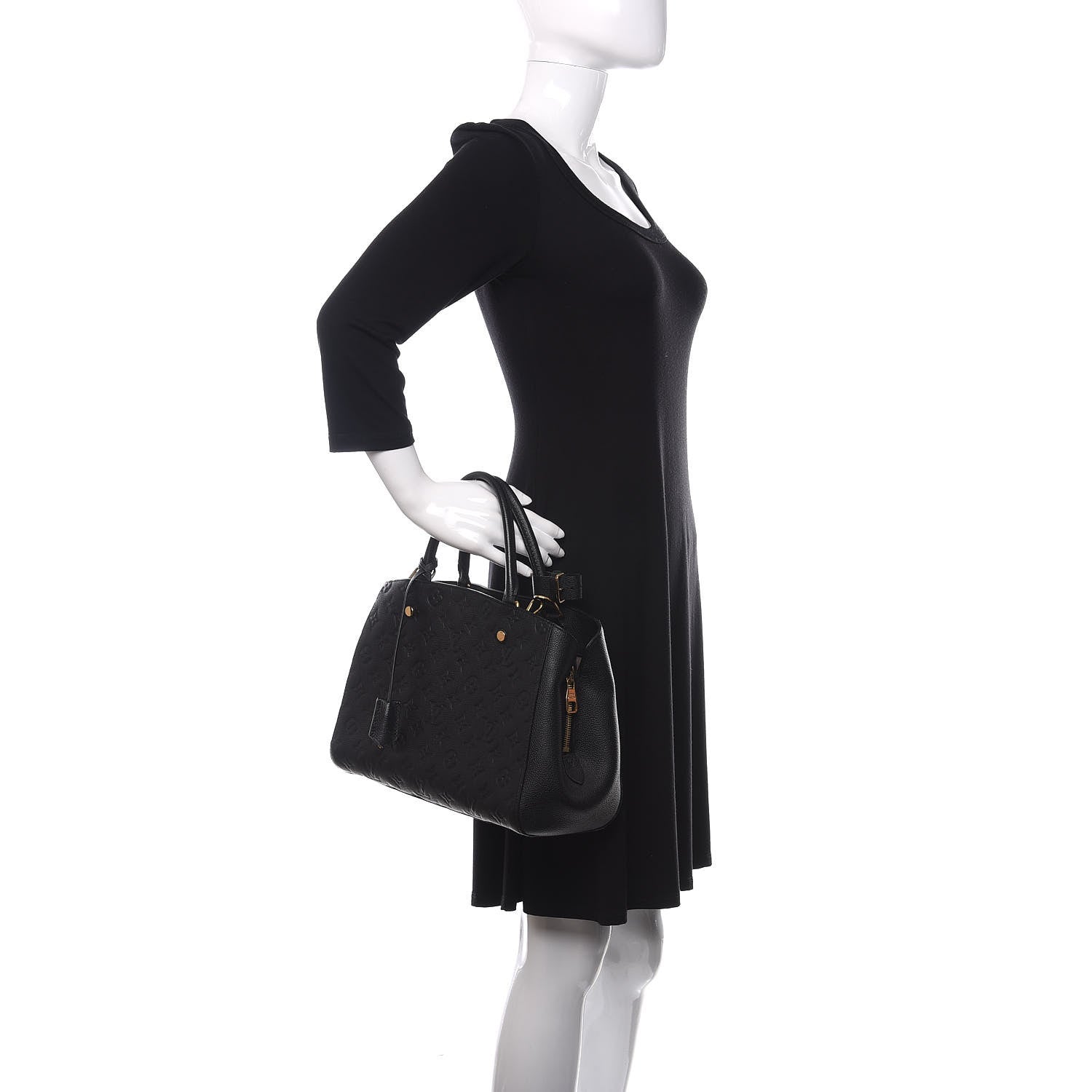 Louis Vuitton Empreinte Montaigne MM Black 2 of 11