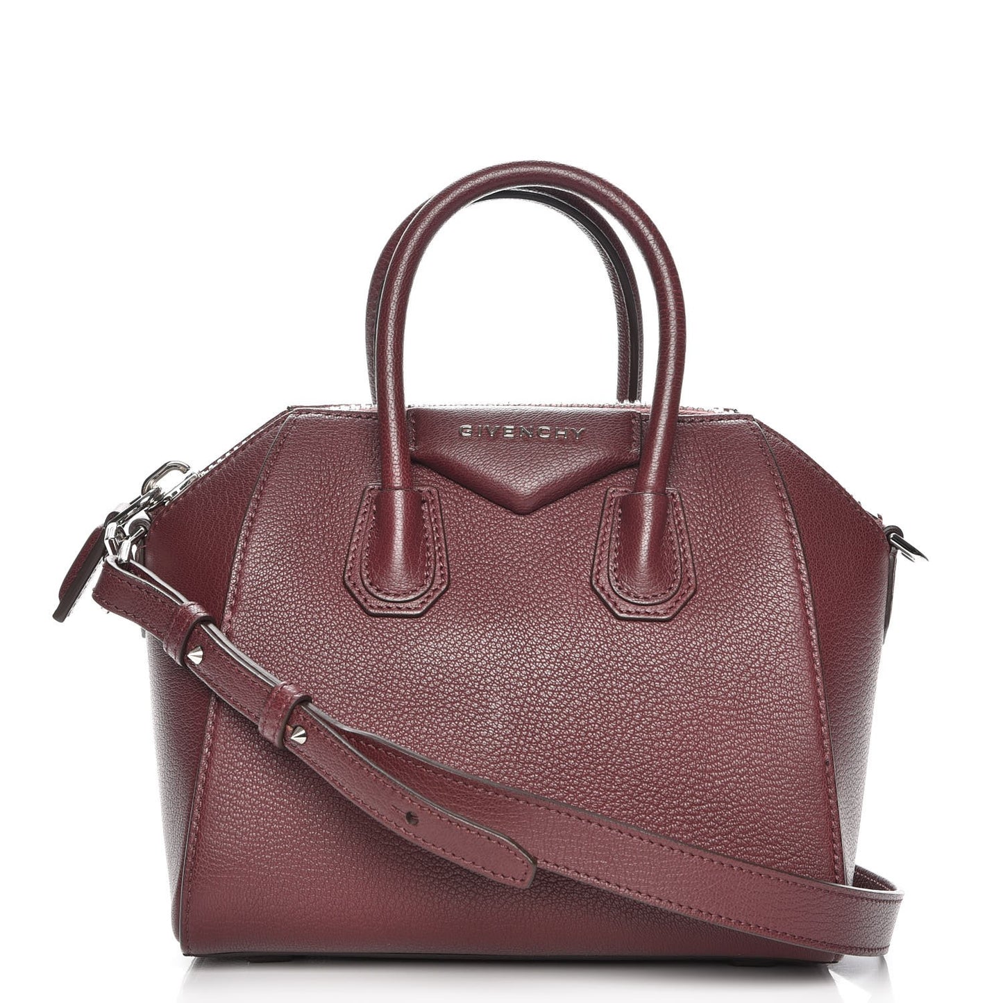 Sugar Goatskin Mini Antigona Oxblood