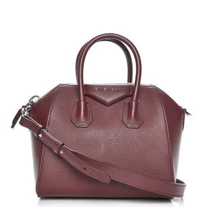 Givenchy Sugar Goatskin Mini Antigona Oxblood 1 of 8